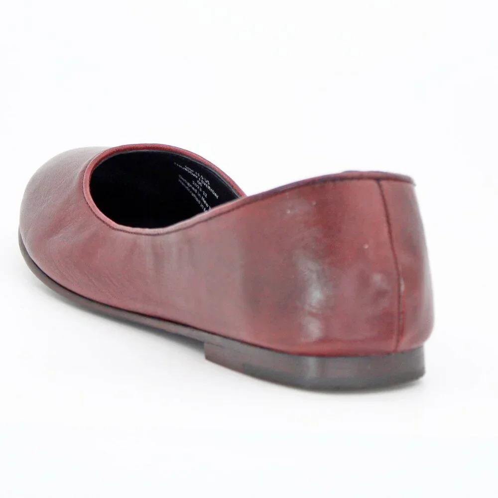 Thursday Everyday Women's ‘Feliz’ Burgundy Leather Ballet Flat: Size 11.5 - Picture 2 of 8